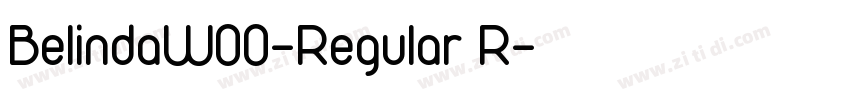 BelindaW00-Regular R字体转换